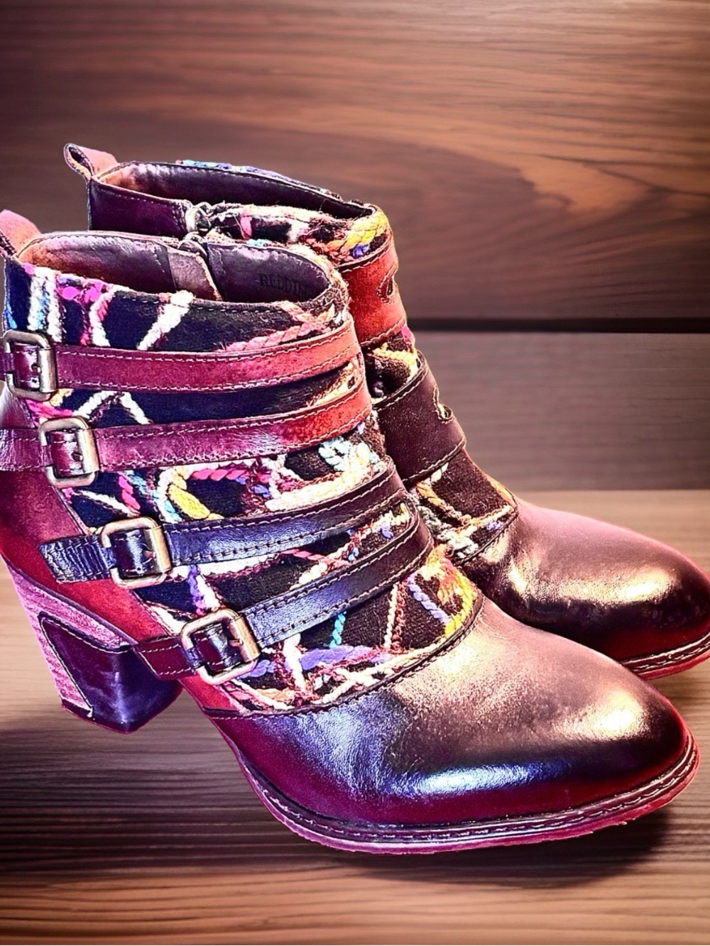 L'Artiste Spring Step Redding Zipper Accent Comfort Leather Boots Size
38 8.5